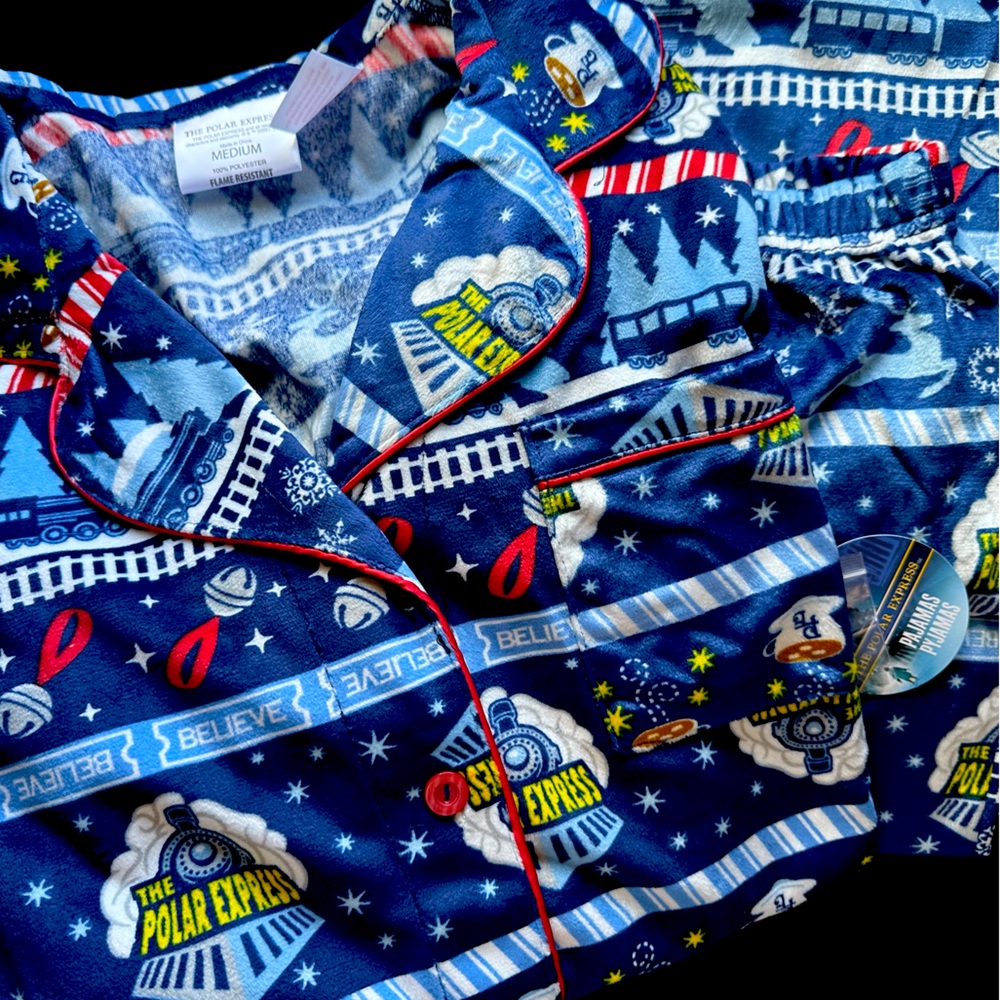 THE POLAR EXPRESS™ Pajama Coat Set Adult - "Fair Isle" Size Medium